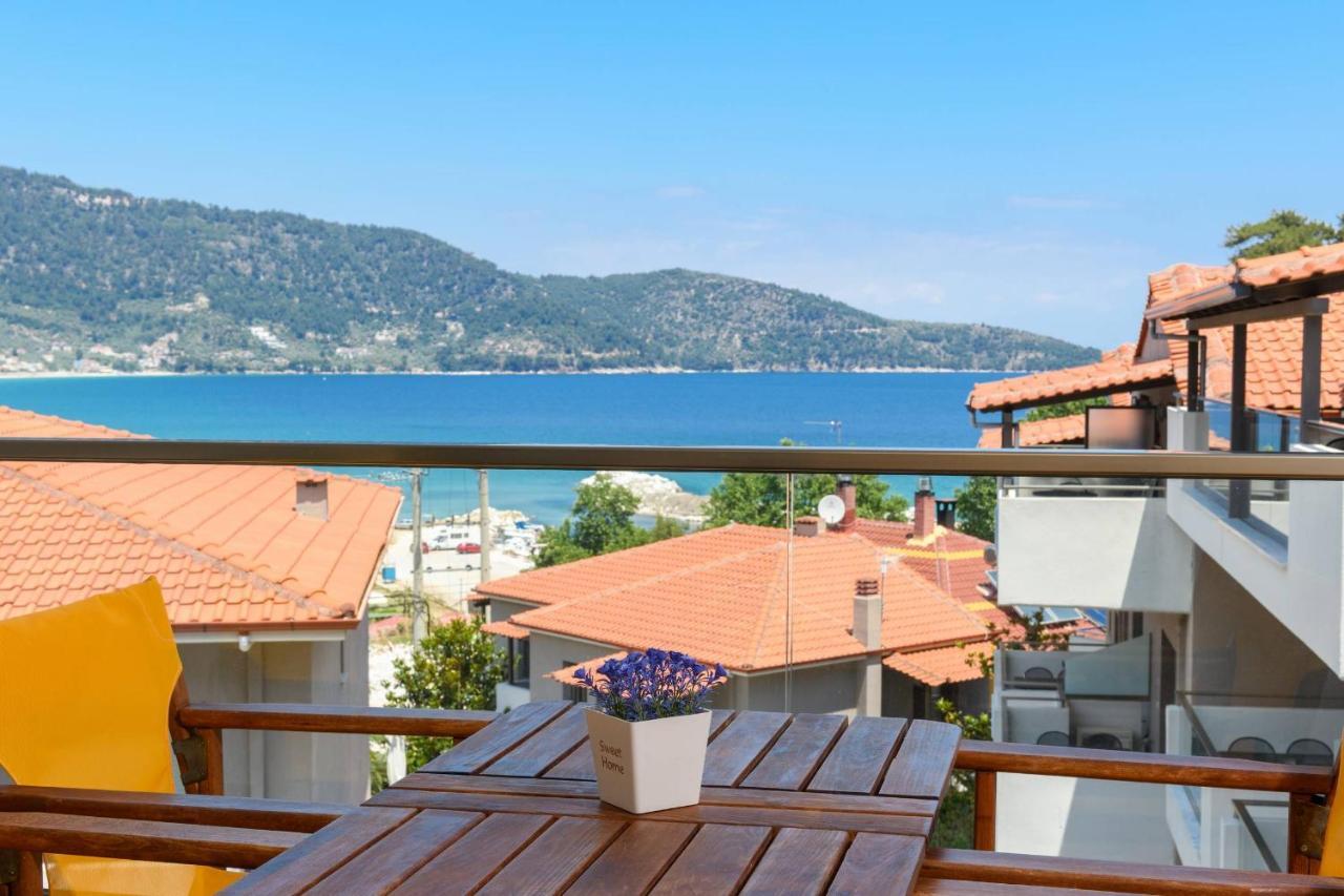Zoe'S Sea View Apartment Скала-Потамиас Экстерьер фото
