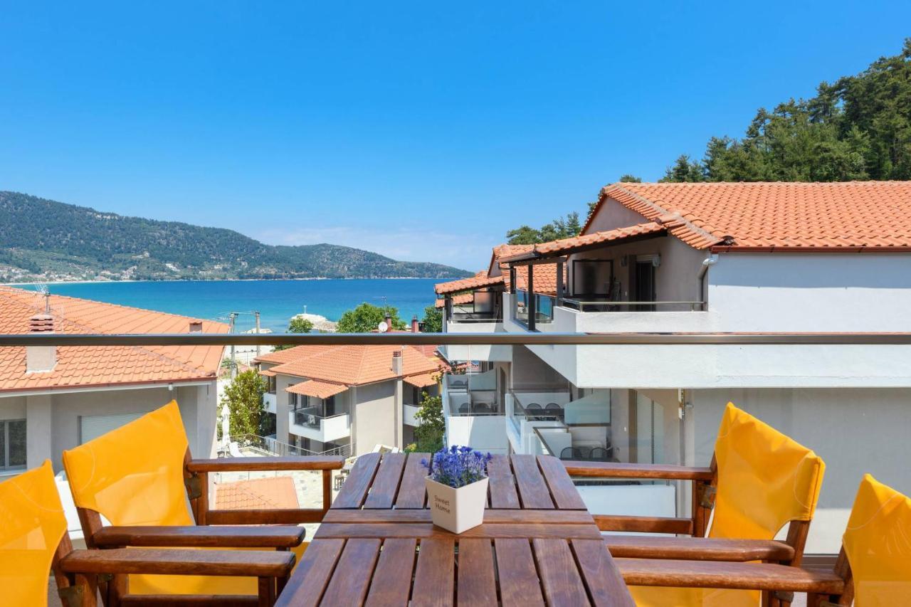 Zoe'S Sea View Apartment Скала-Потамиас Экстерьер фото